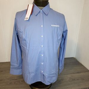 Kenworth Shirt Womens XL Blue‎ Long Sleeve Cutter & Buck NWT Licensed Product